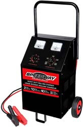 6. Speedway Heavy Duty 6/12 Volt Roll Around Charger