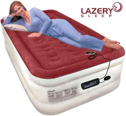 6. Lazery Sleep Air Mattress Airbed w/ Built-in Electric 7 Settings Remote LED Pump