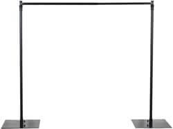 4. BalsaCircle 10 feet x 10 feet Heavy Duty Backdrop Stand Kit with Steel Base