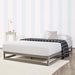 7. Mellow 9 Inch Metal Platform Bed Frame with Steel Slat Mattress Foundation