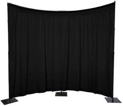 8. Efavormart Heavy Duty Metal Curved Curtain Backdrop Stand