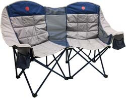 1. OmniCore Designs LoveSeat Heavy Duty Oversized Folding Double Camp Chair Collection