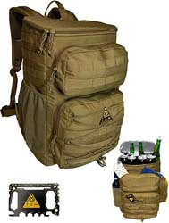 6. T.O.M Horizons Cooler Backpack, Tactical, Insulated. Heavy Duty