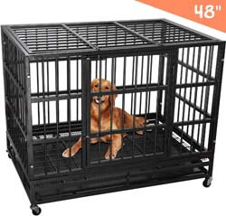 5. Lemberi Heavy Duty Dog Cage Crate