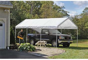 7. ShelterLogic 10' x 20' SuperMax Heavy Duty Steel Frame Quick and Easy Set-Up Canopy