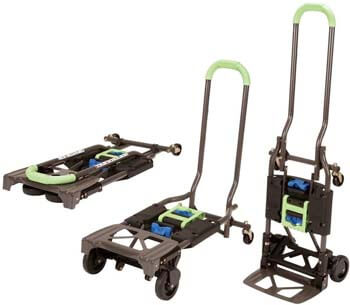 6. Cosco Shifter 300-Pound Capacity Multi-Position Heavy Duty Folding Hand Truck and Dolly