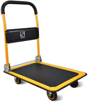 3. Wellmax Push Cart Dolly Moving Platform Hand Truck