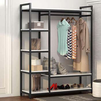 9. LITTLE TREE Freestanding Closet Organizer