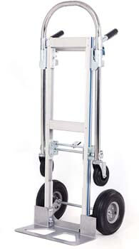 6. SHZOND 2 in 1 Aluminum Hand Truck Dolly