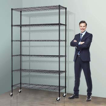 4. Storage Metal Shelf Wire Shelving Unit