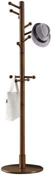 6. Vlush Sturdy Wooden Coat Rack Stand