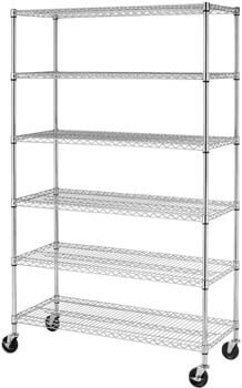 7. BestMassage Wire Shelving Unit Heavy Duty Garage Storage Shelves