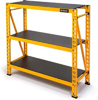 5. DEWALT 4-Foot Tall, 3-Shelf Industrial Workshop/Garage Storage Rack