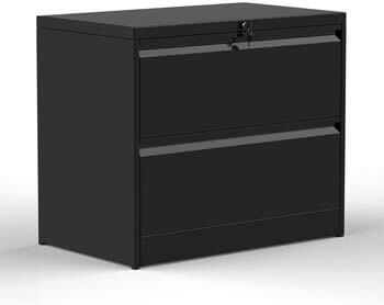 4. ModernLuxe File Cabinet, Home Office Lockable Heavy Duty Metal Lateral File Cabinet