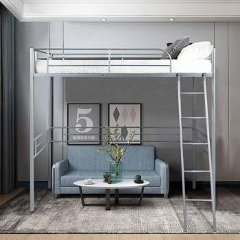 6. Giantex Metal Loft Bed Frame