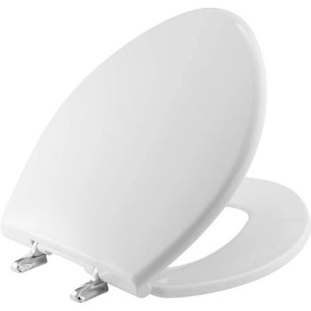 1. BEMIS 1000CPT Paramount Heavy Duty OVERSIZED Closed Front Toilet Seat with 1,000 lb Weight limit will Never Loosen