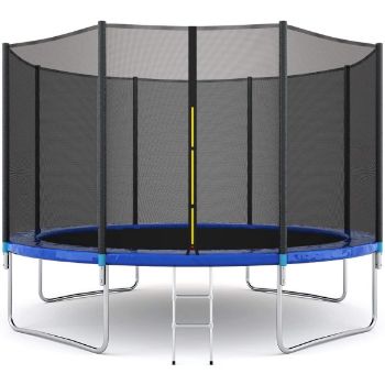 4. Giantex 8FT 10Ft 12Ft 14Ft 15Ft 16Ft Trampoline with Safety Enclosure Net, Spring Pad, Ladder, Combo Bounce Jump Trampoline, Outdoor Trampoline for Kids, Adults