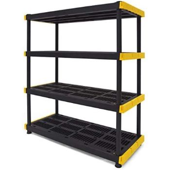 8. Original Black & Yellow Storage Shelving Unit