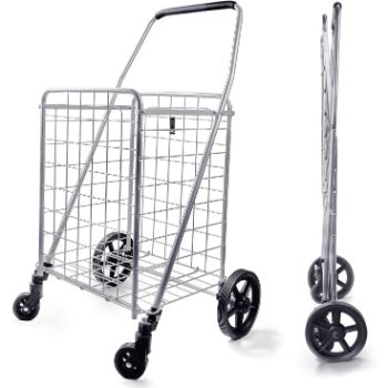 2. Wellmax WM99024S Grocery Utility Shopping Cart