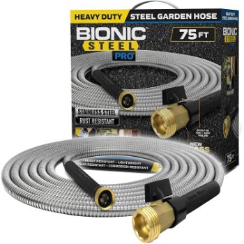 8. Bionic Steel PRO Garden Hose - 304 Stainless Steel Metal 75 Foot Garden Hose