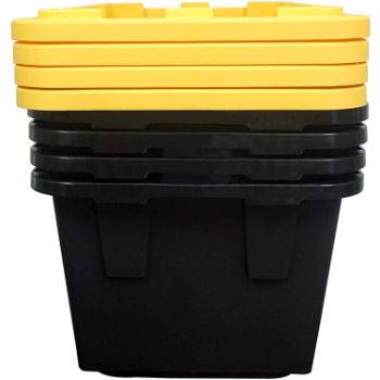 4. Greenmade 4 Pack Heavy-Duty Plastic Storage Boxes