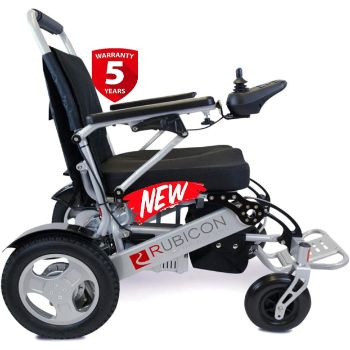 1. Rubicon Deluxe All Terrain 600W Electric Wheelchair