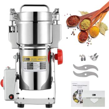 5. Cgoldenwall Stainless Steel Commercial Spice Grinder 