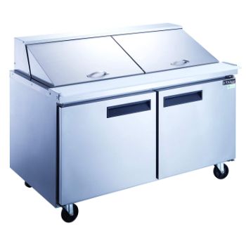 2. Dukers Prep Table Refrigerator with Mega Top