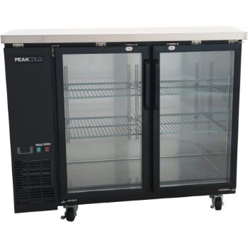 9. Peakcold Glass Door Commercial Under-counter Refrigerator 