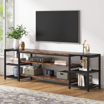 9. Tribesigns Industrial TV Stand with Luxurious Dimension