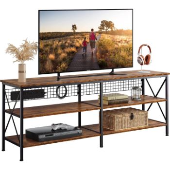 8. Welive  Industrial TV Stand with Cable Management 