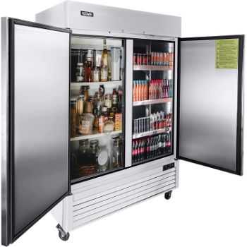 3. Kitma Commercial Reach-in Refrigerator with LED Light