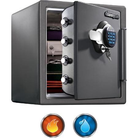 SentrySafe Waterproof and Fireproof Digital Safe Box for Home