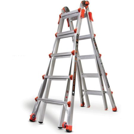 Little Giant Velocity M26 Multi-Position Ladder with Wheels, 26 ft