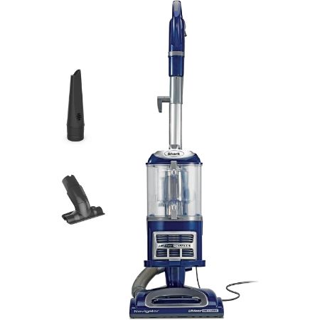 Shark Navigator Lift-Away Deluxe NV360 upright vacuum in blue