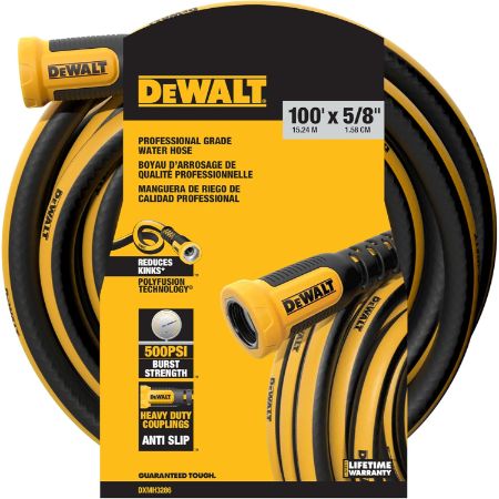 DEWALT professional grade 100 foot heavy duty garden hose