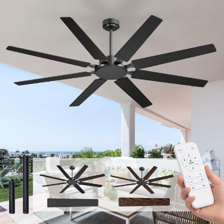 Amico 72-Inch Outdoor Ceiling Fan Without Light