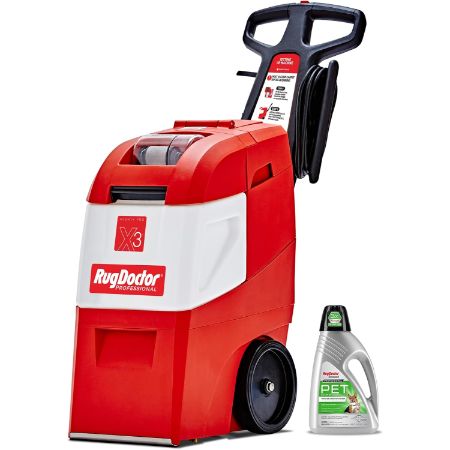 Rug Doctor Mighty Pro X3 Commercial Carpet Cleaner with Pet Cleaner Pack