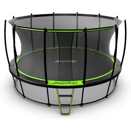 JumpFlex Hero 15 foot trampoline with safety enclosure