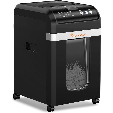 Bonsaii 200-Sheet Auto Feed Micro-Cut Heavy Duty Paper Shredder (C283-A)