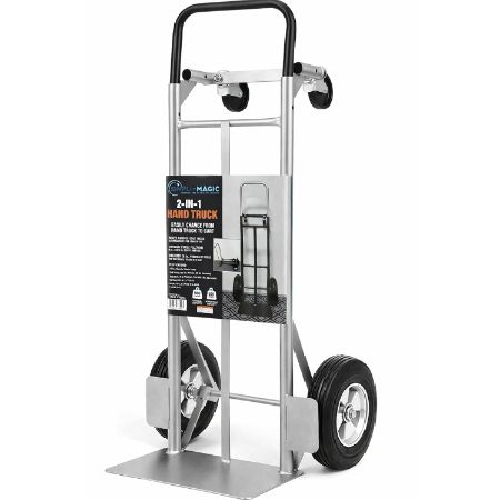 SIMPLI-Magic 800-pound 2-in-1 convertible hand truck and platform dolly