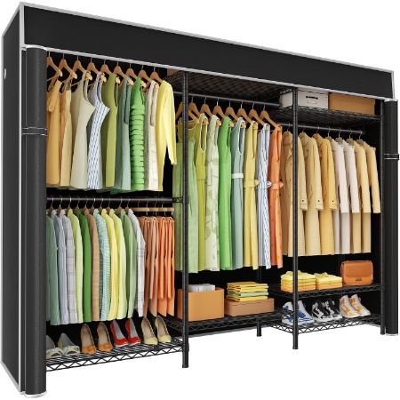 Ulif E13C Heavy Duty Covered Closet Organizer