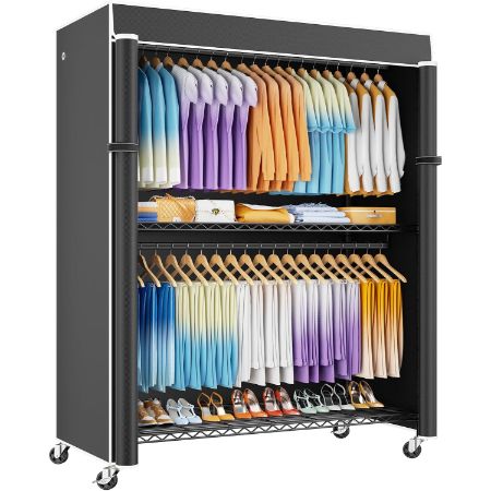 ULIFHOME P8C Max Heavy Duty Rolling Portable Closet